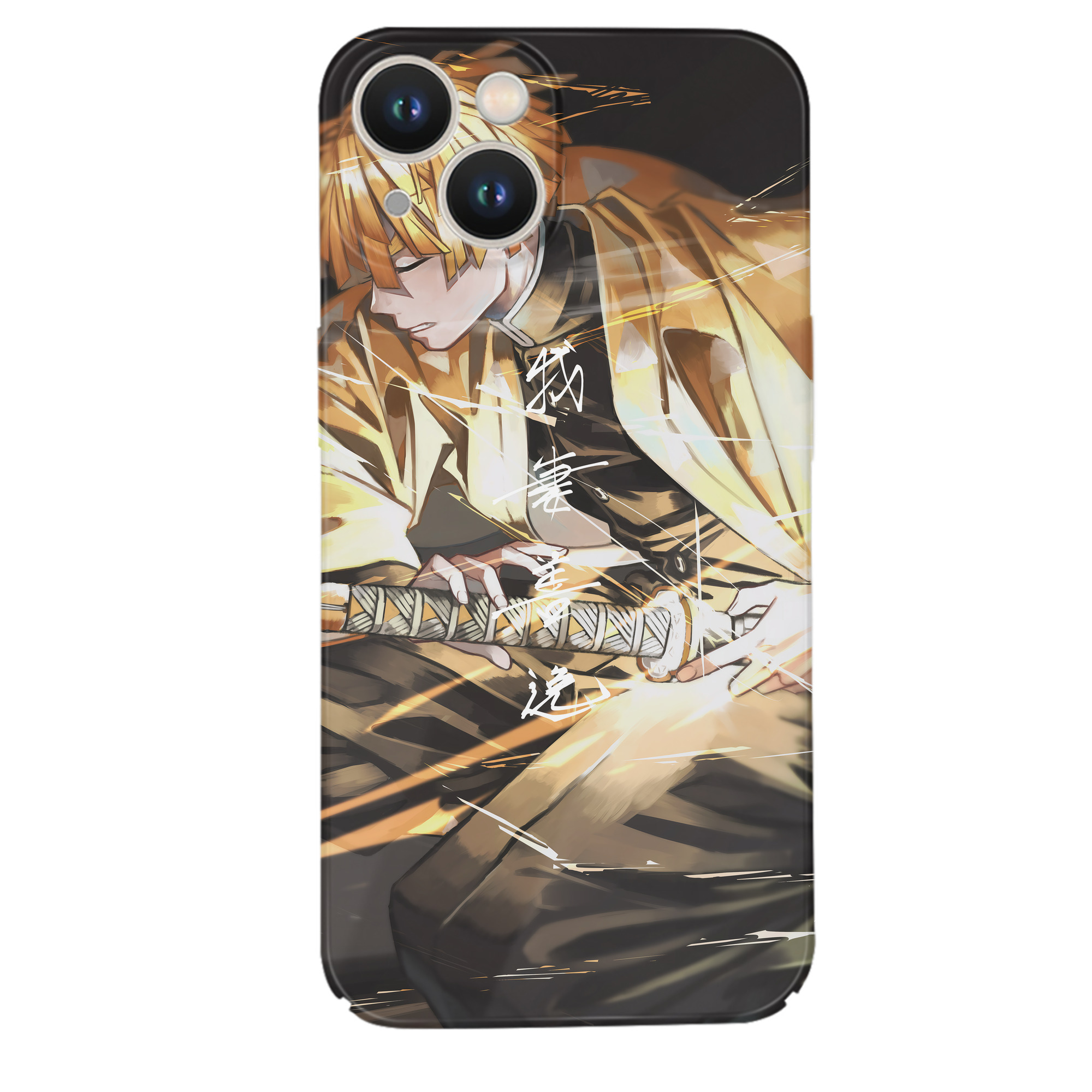 （画像用） 鬼滅の刃（きめつのやいば）我妻 善逸／あがつま ぜんいつ Agatsuma Zenitsu 【iPhone 14シリーズ対応】ハードケース